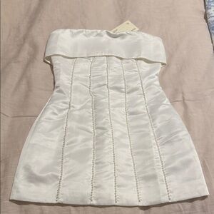 Peppermayo Elegant White Mini Dress
